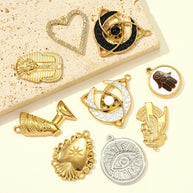 Fatima Hand Pendant | Ethnic Egyptian Pharaoh Steel Charm