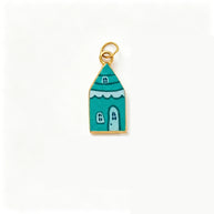 Charm 18K Gold House Print Footwear Decoration JX26041257GK