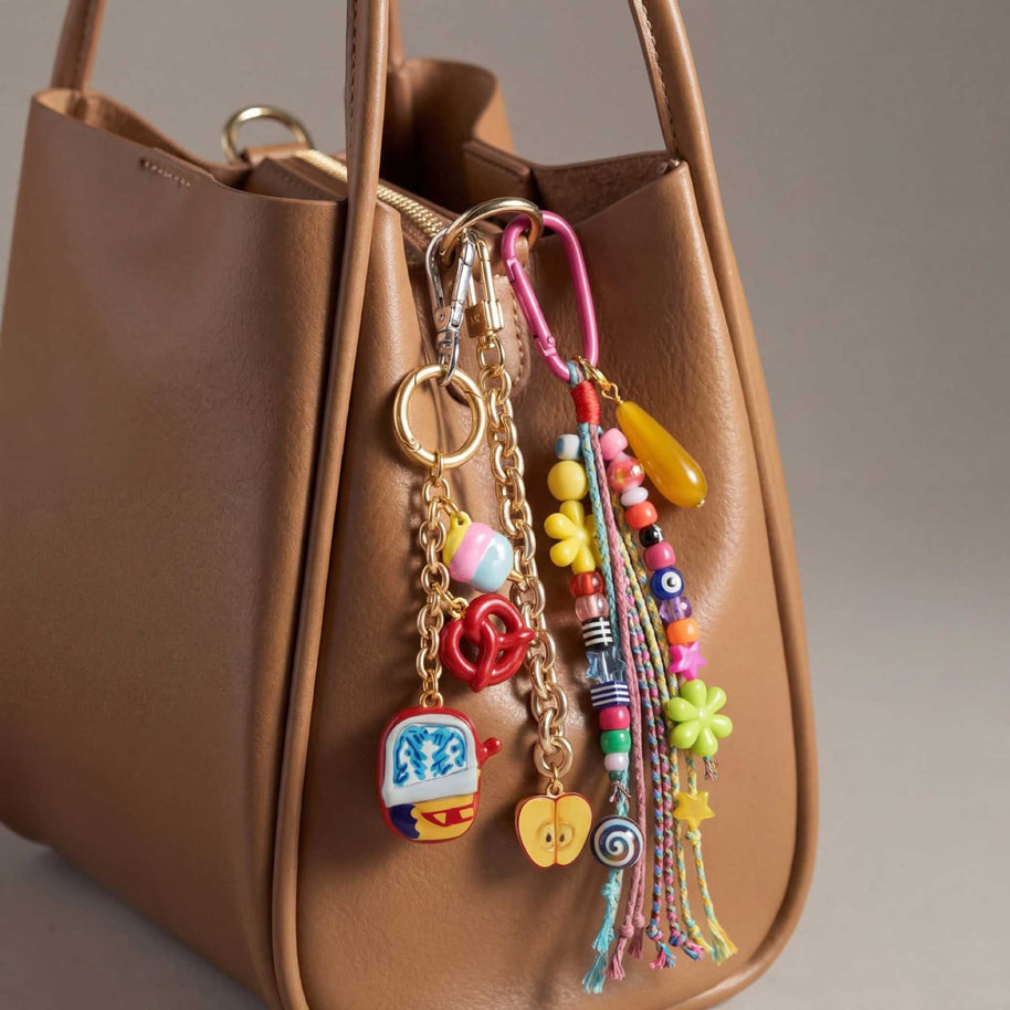 Resin Colorful Bag Charm Fruit Design Cute Hanging Pendant