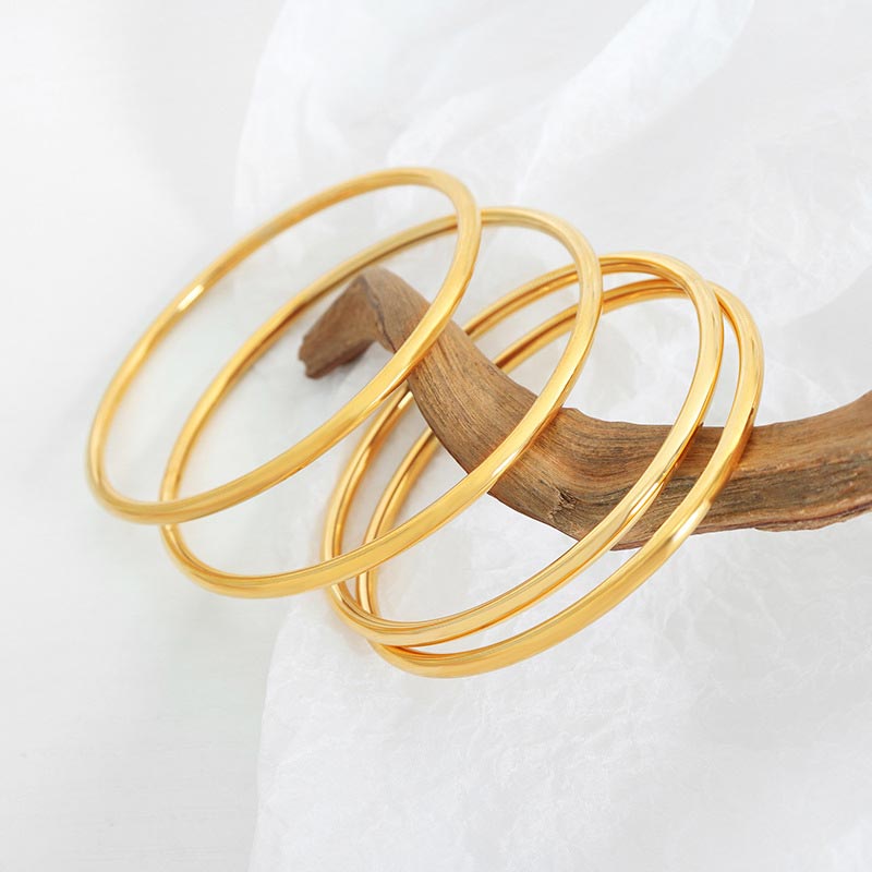 Plain Gold Bangle JZ119