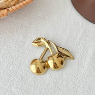 Cherry Blossom Brooch | Cute Floral Pin for Women's Clothing