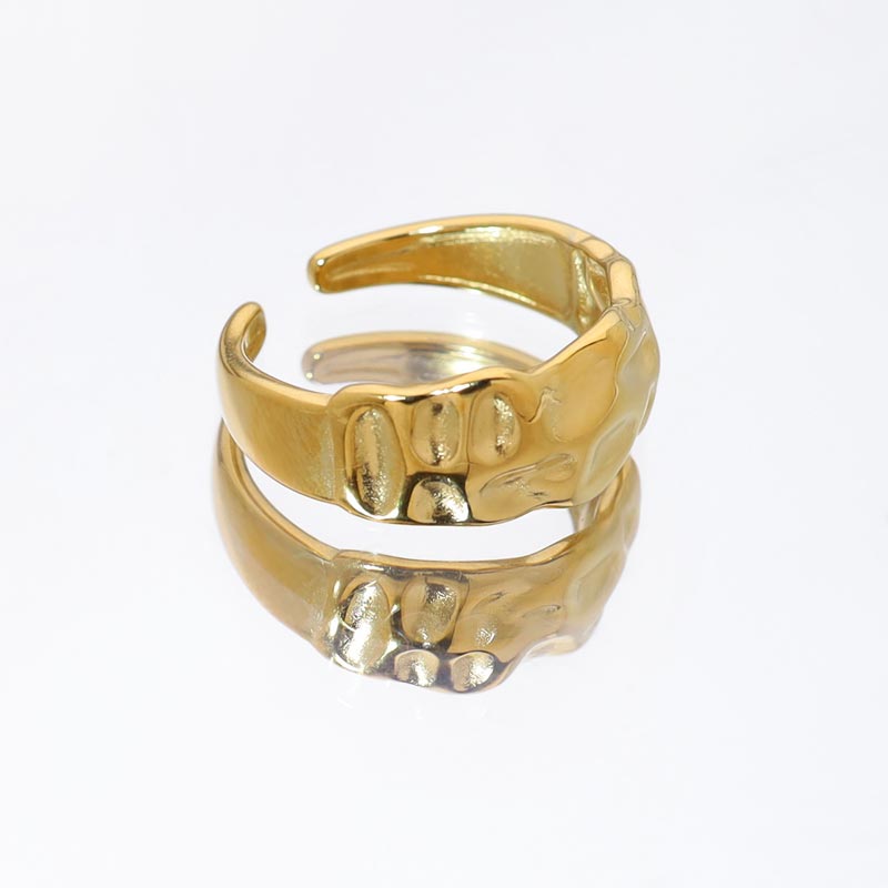 Wide Textured Open Ring JSR21082501G