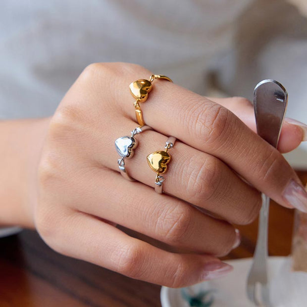 Puff Heart Ring