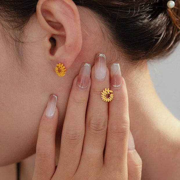 Leaf Stud Earring