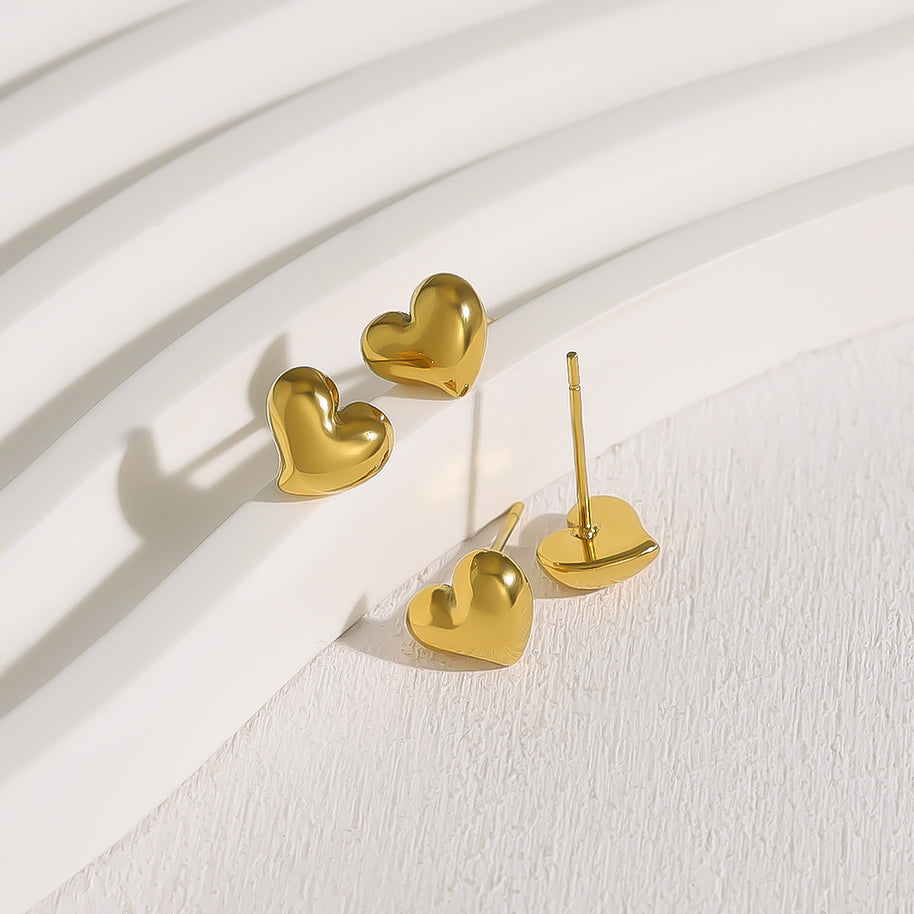 Tiny Heart Stud Earring JSE010248