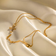 CZ Cross Necklace