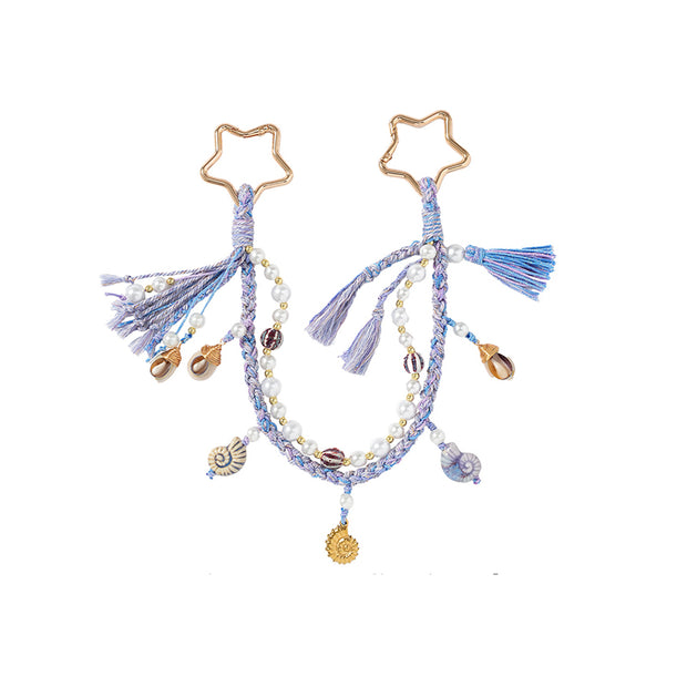Cotton Boho Woven Charm Beach Star Buckle Fashion Jewelry