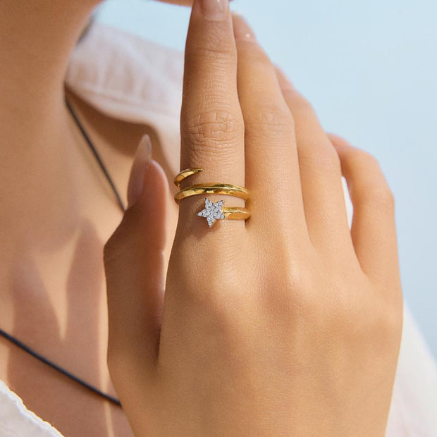 Star Spiral Ring