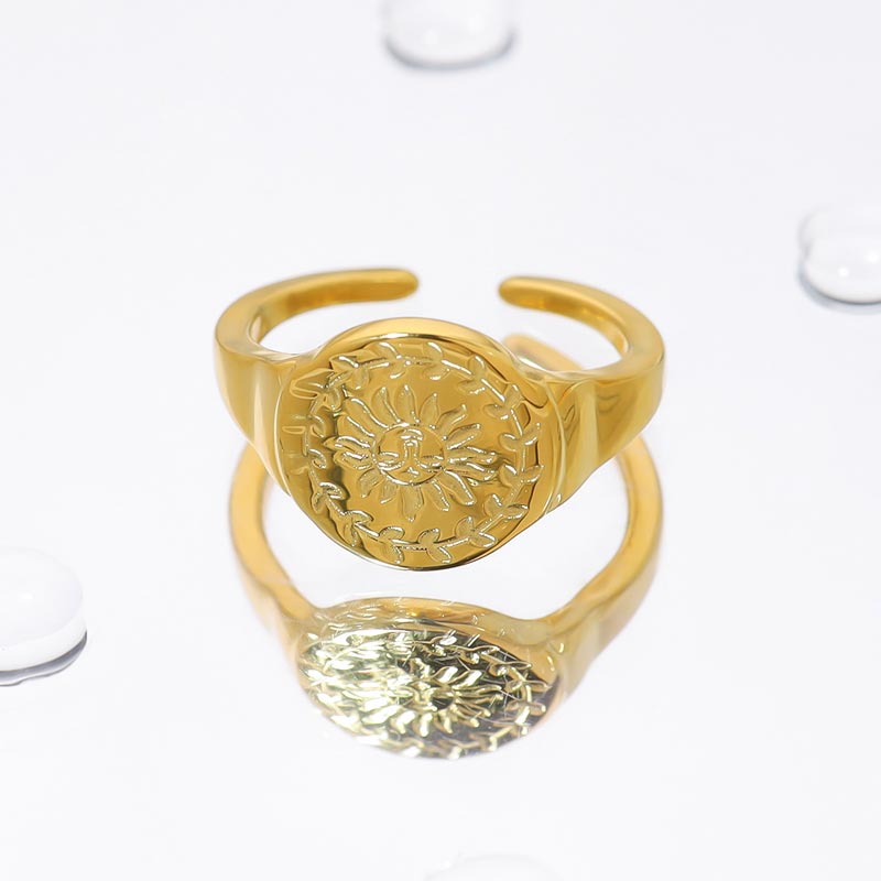 Sunflower Signet Ring JSR22021102