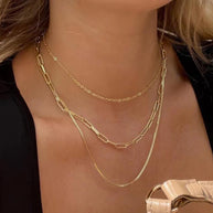 Triple Layer Chain Necklace