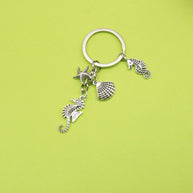 Turtle Keychain | Creativity Sea Animal Charm | Vintage Metal