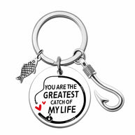 Fishing Keychain | Fish Hook Pendant | Angler Gift