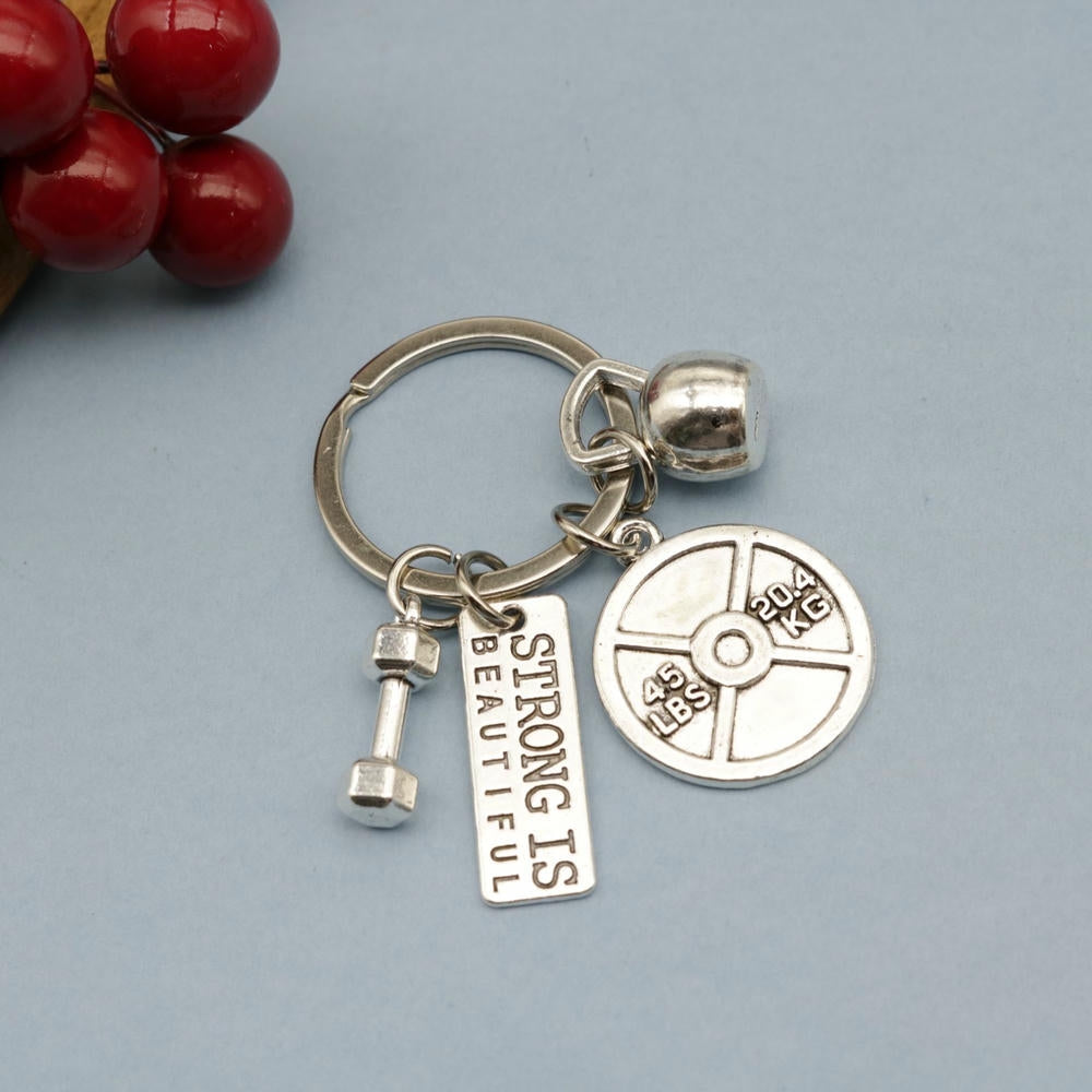 Dumbbell Keychain | Gym Fitne Charm | Classical Couple Gift