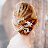 Acrylic Leaf Hair Pin | U-Shape Bridal Hair Clip for Wedding