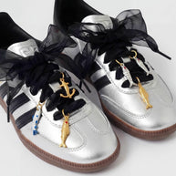 18K Gold Shoe Charm Stainless Steel DIY JX26041237GK