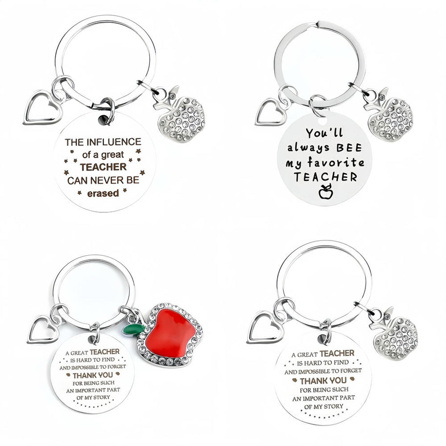 Apple Keychain | Teacher Graduation Gift | European Style