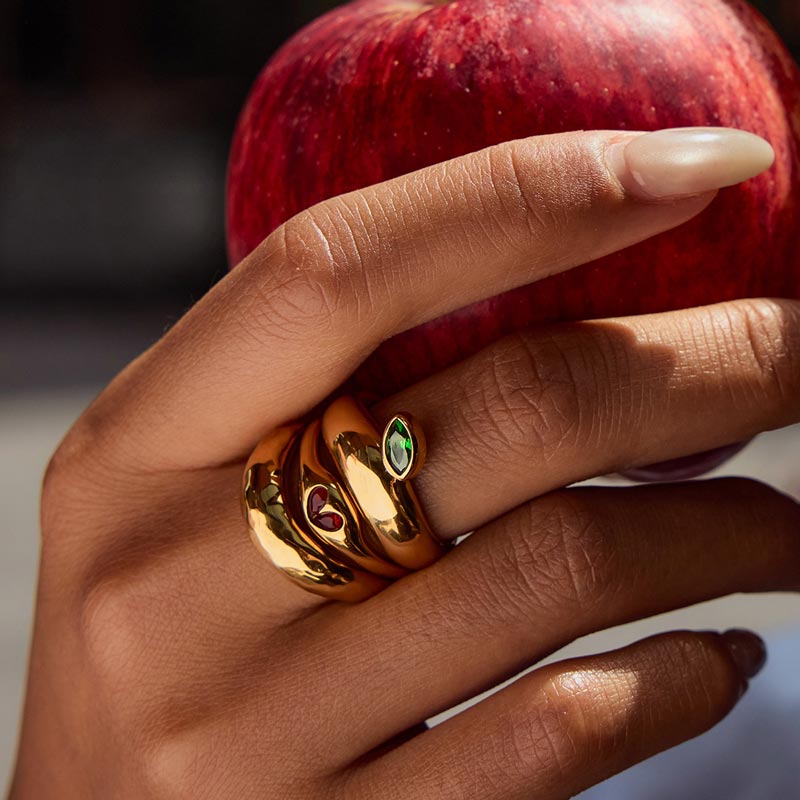 Textured Wave Ring