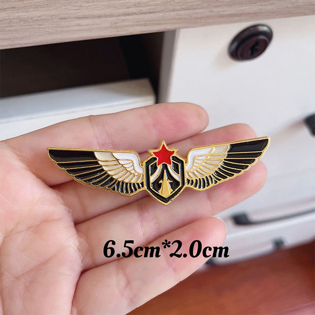 Metal Air Aircraft Model Brooch JYY562221