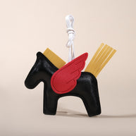 Colorful Pegasus Charm | Handmade Leather Bag Keychain Gift