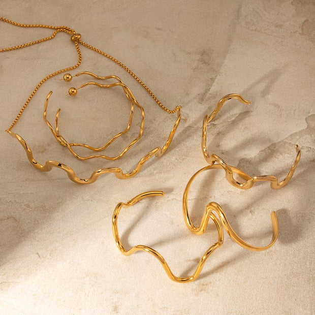 Stainless Steel Cuff Necklace