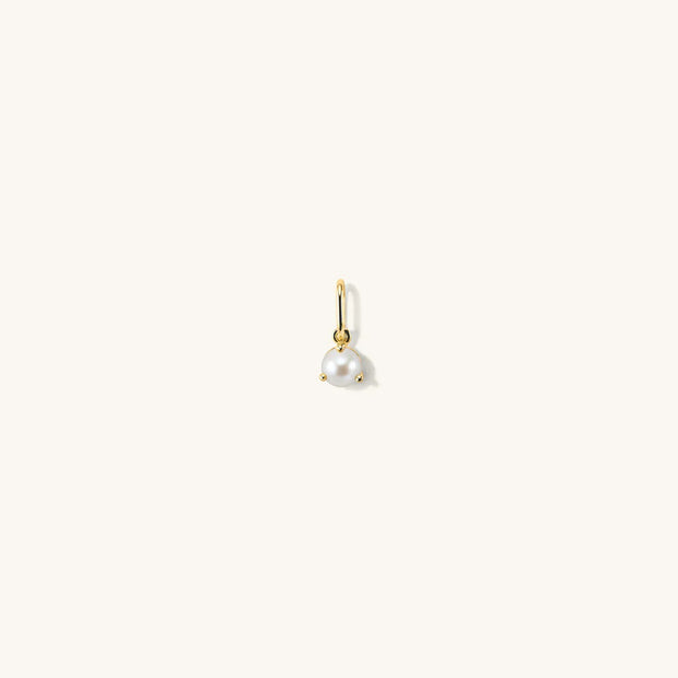 4mm Fresh Water Pearl Birthstone Charm