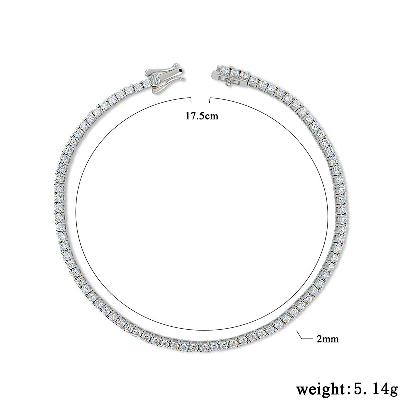 2mm Tennis Bracelet