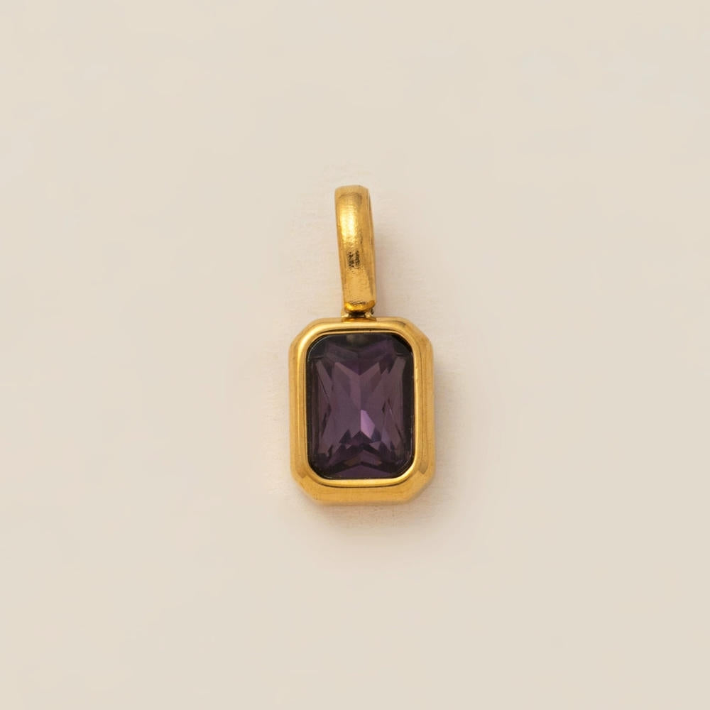 Birthstone Customized Clog Charm 18K Gold JX26041204GK