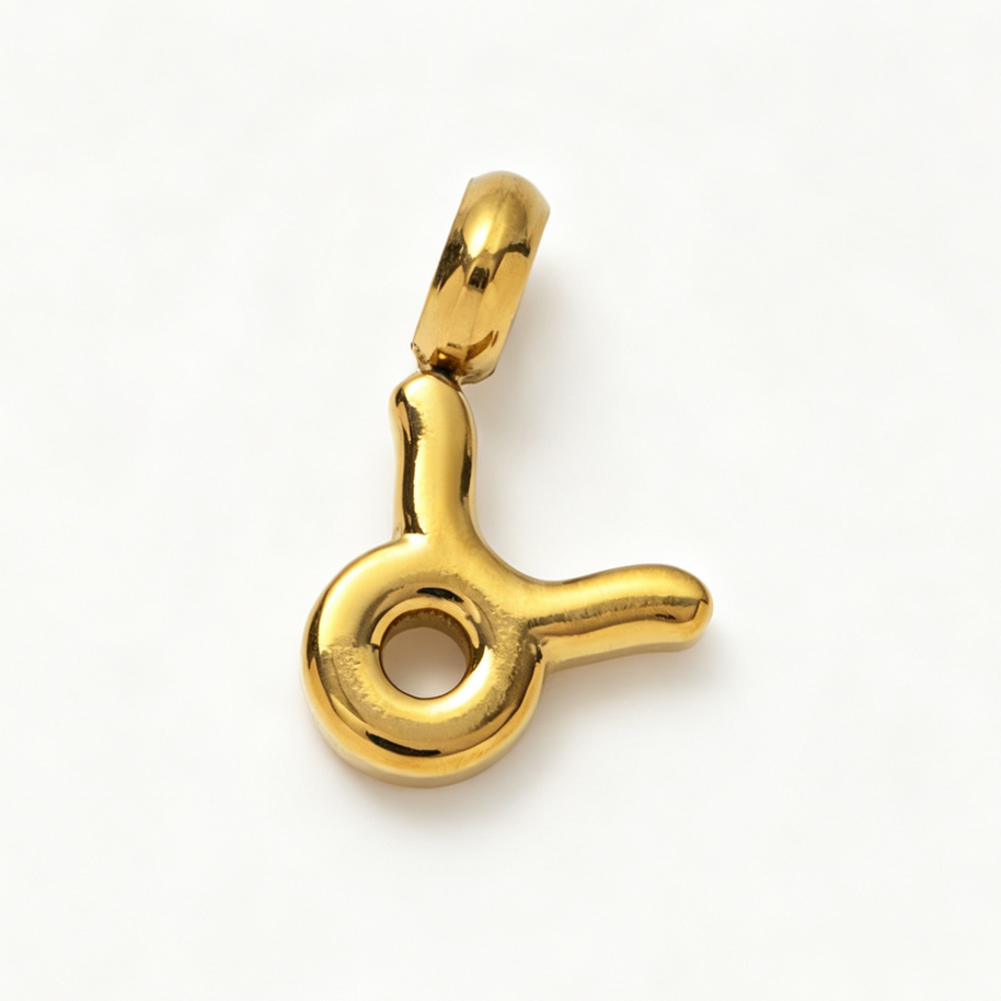 Personalized Zodiac Clog Charm 18K Gold JX26041206GK