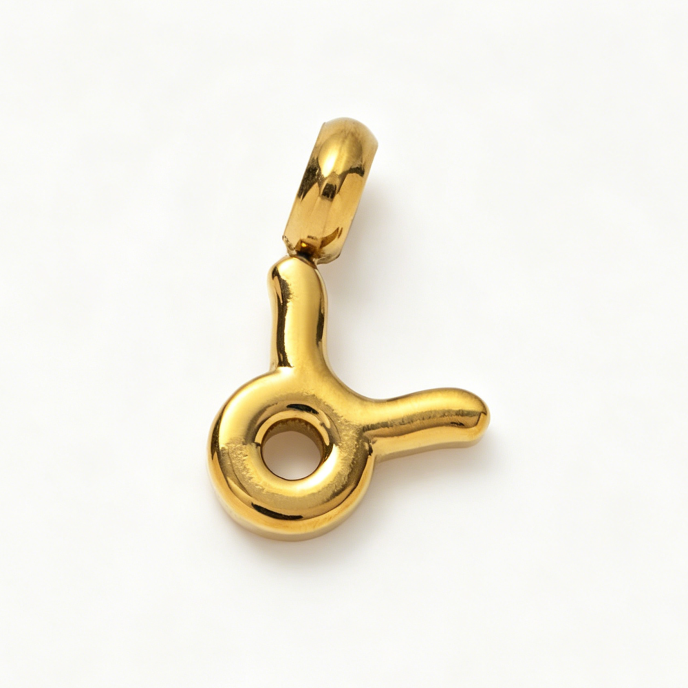 Personalized Zodiac Clog Charm 18K Gold JX26041206GK