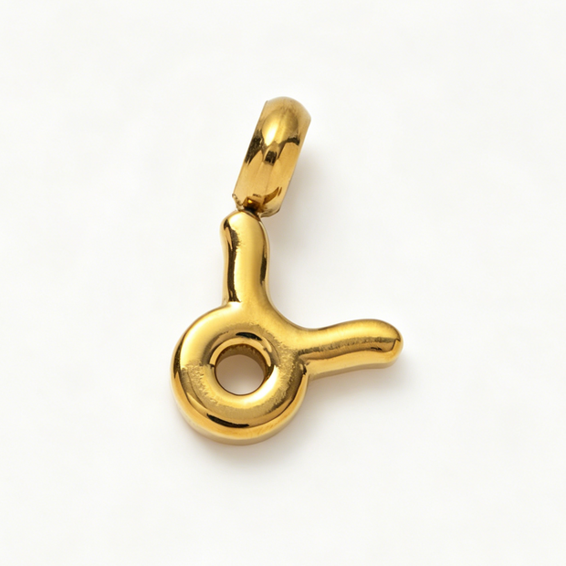 Personalized Zodiac Clog Charm 18K Gold JX26041206GK