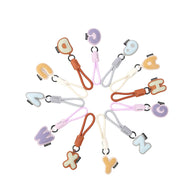 Letter Keychain | Leather Alphabet Charm | Dopamine Style