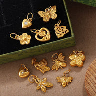 DIY Mini Butterfly Heart Pendant  European Creative Charm