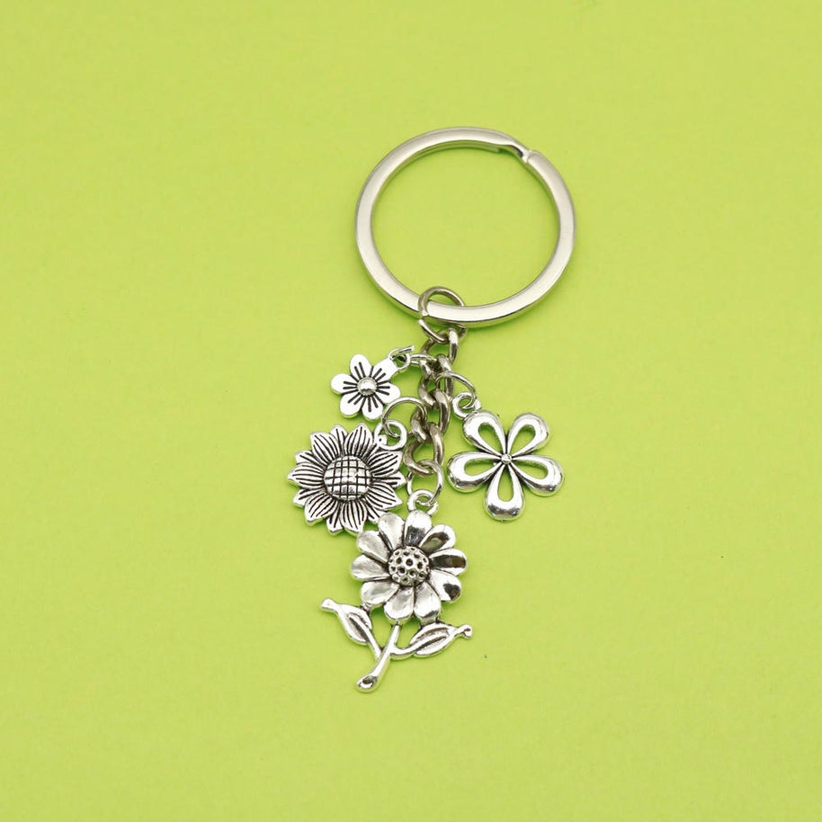 Sunflower Keychain | Vintage Charm | Sunshine Blessings Gift