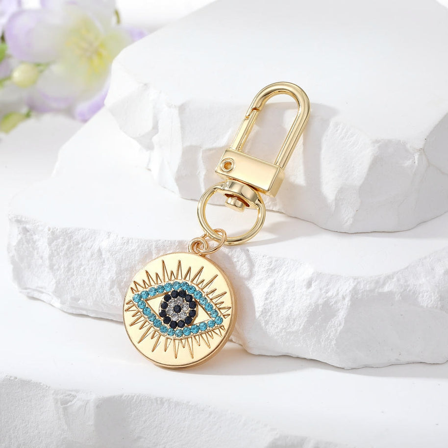 Evil Eye Keychain | Bohemian Rhinestones Charm | Sparkle