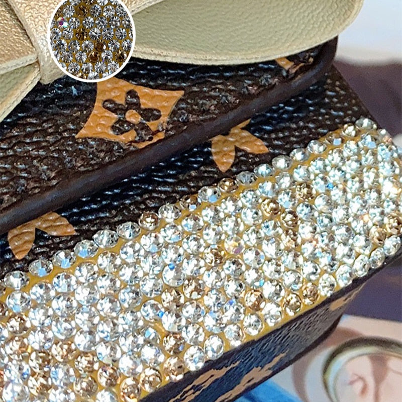 PU Rhinestones Keychain | Mini Bag Charm | Ins Fashion