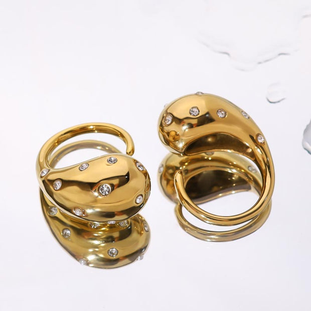 CZ Drop Open Ring JSR24011302