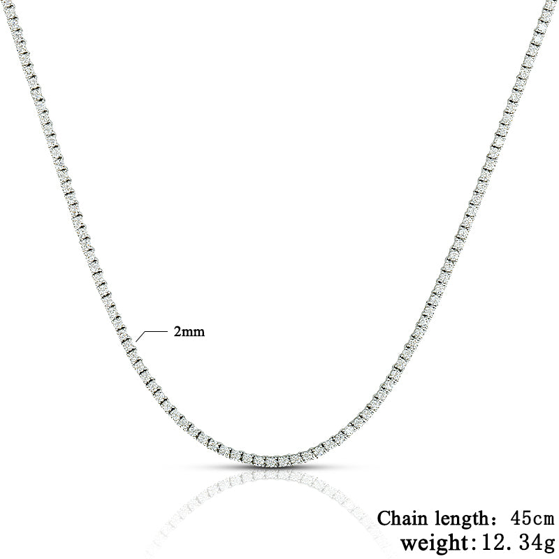 2mm Tennis Necklace