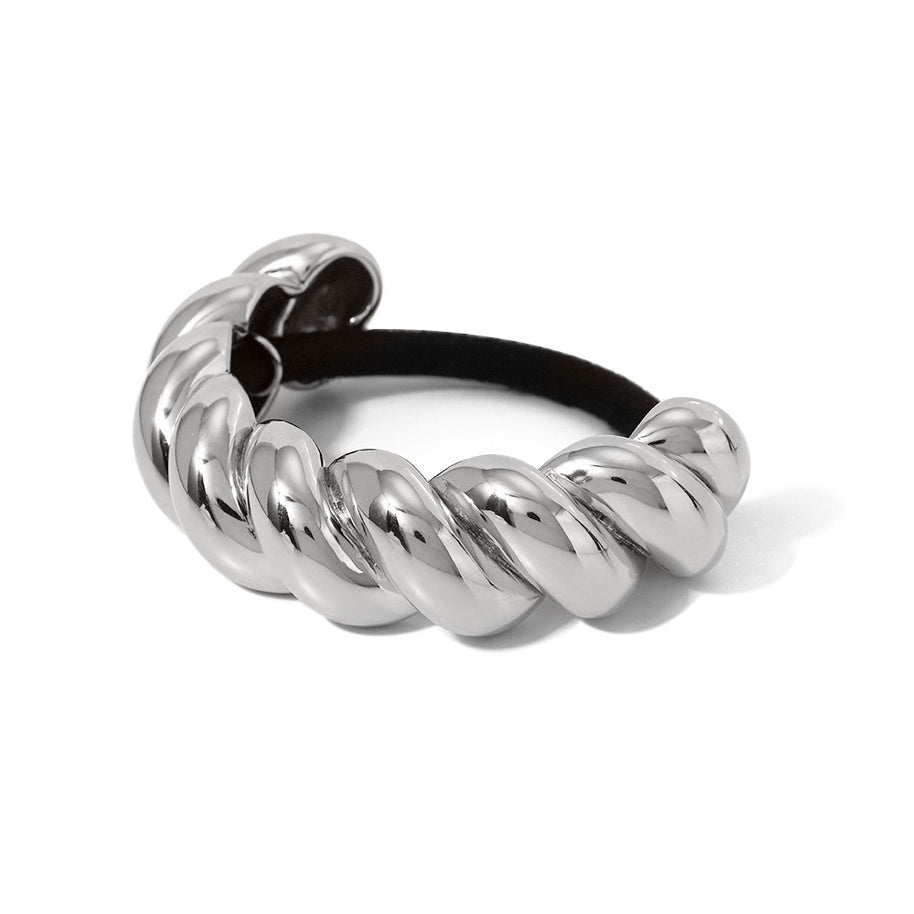 Metal Hair Tie Ponytail Holder Elastic JXH2403005