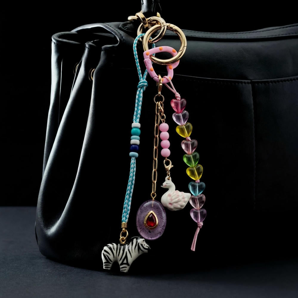 Fashion Trends Dopamine DIY Bag Charms Keychain Accessories