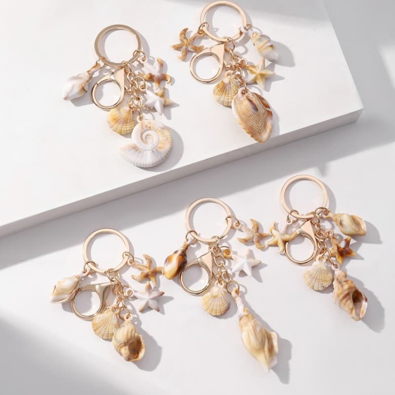Seaside Vacation Multi Shells Keychains JRR15645