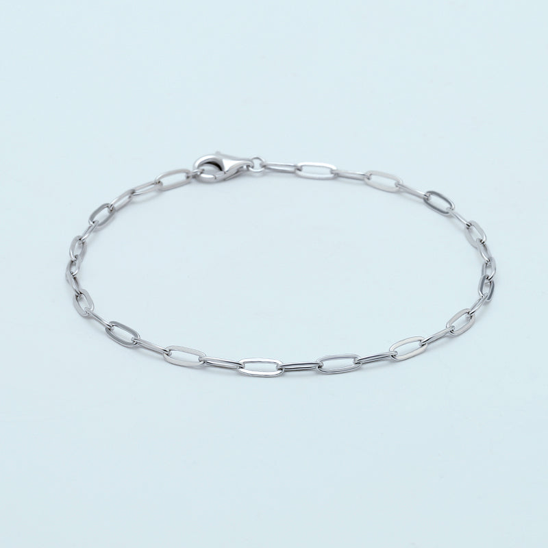 Dainty Paperclip Bracelet
