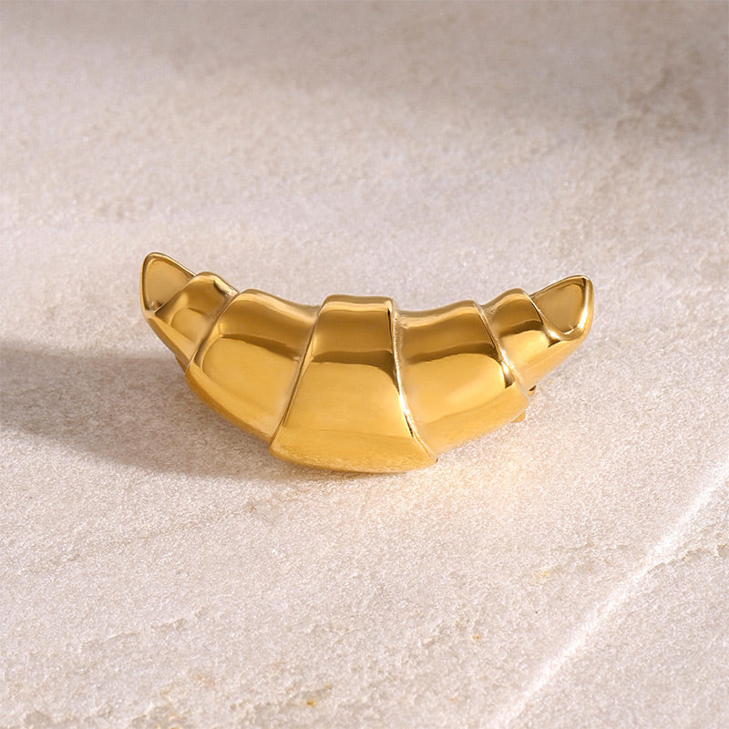 Croissant Pin Brooch | Anti-Gaping Clothing Clip for Women