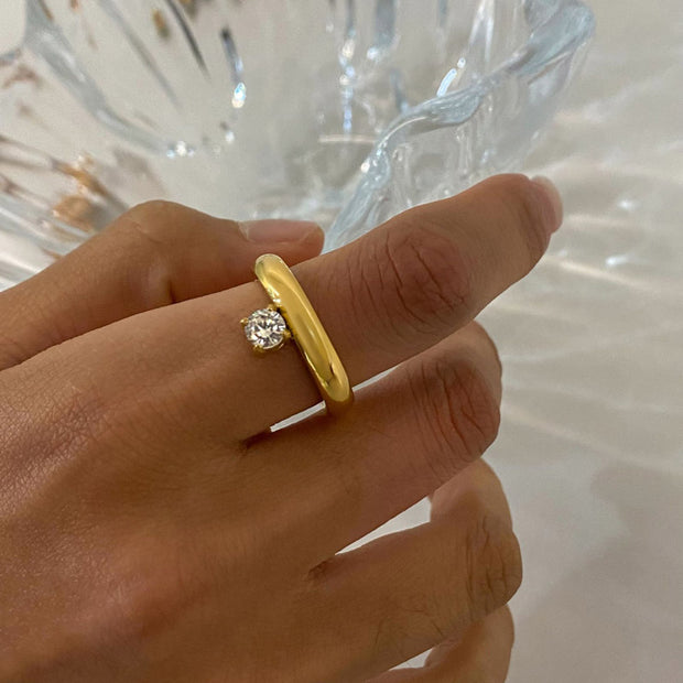 Round CZ Ring Band