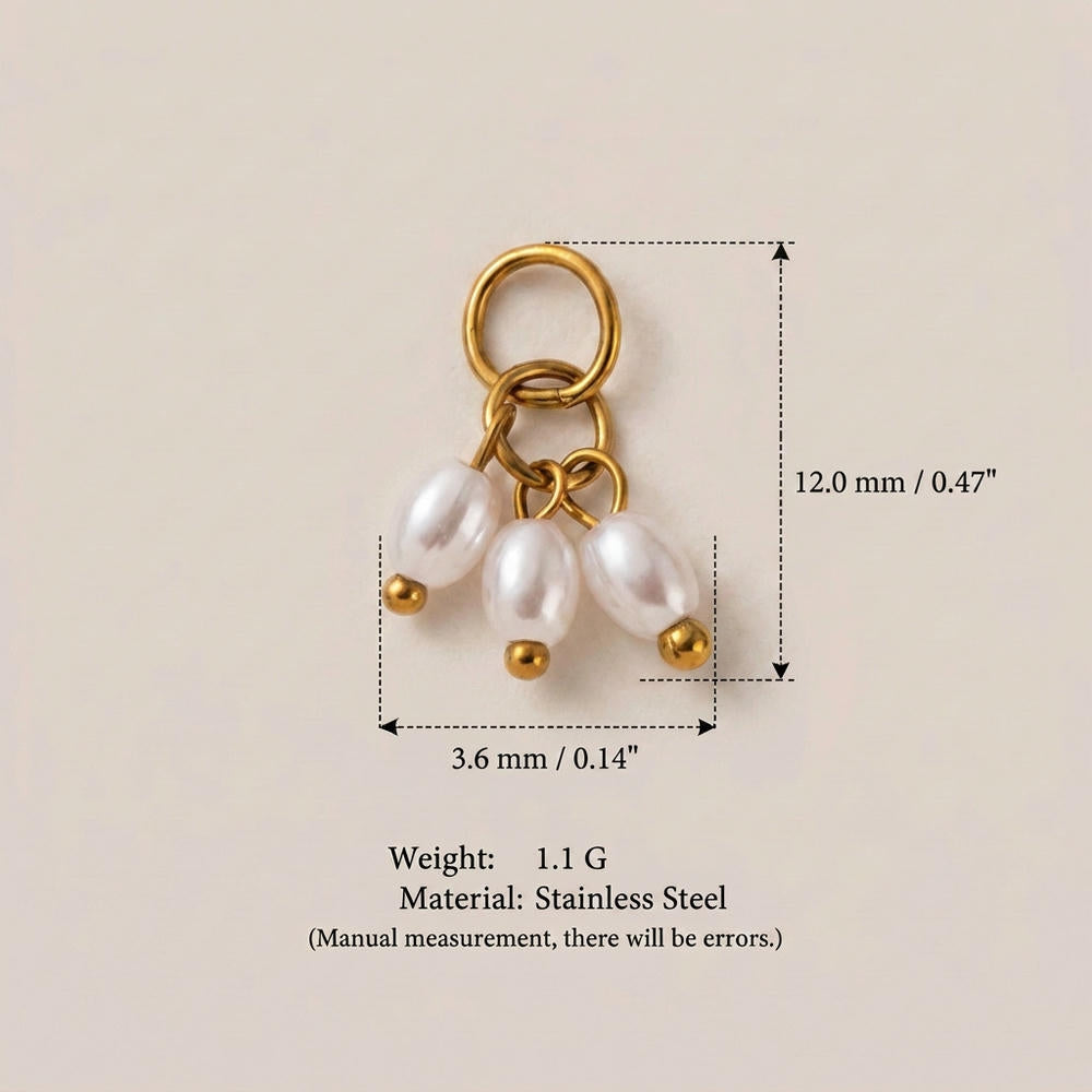 Vintage Gemstone Crystal Stainless Steel DIY Pendants Charm