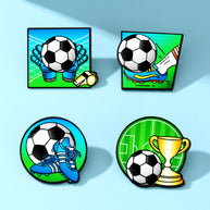 Football Pin Set | Anti-Loss Brooch | Zinc Alloy Fashion