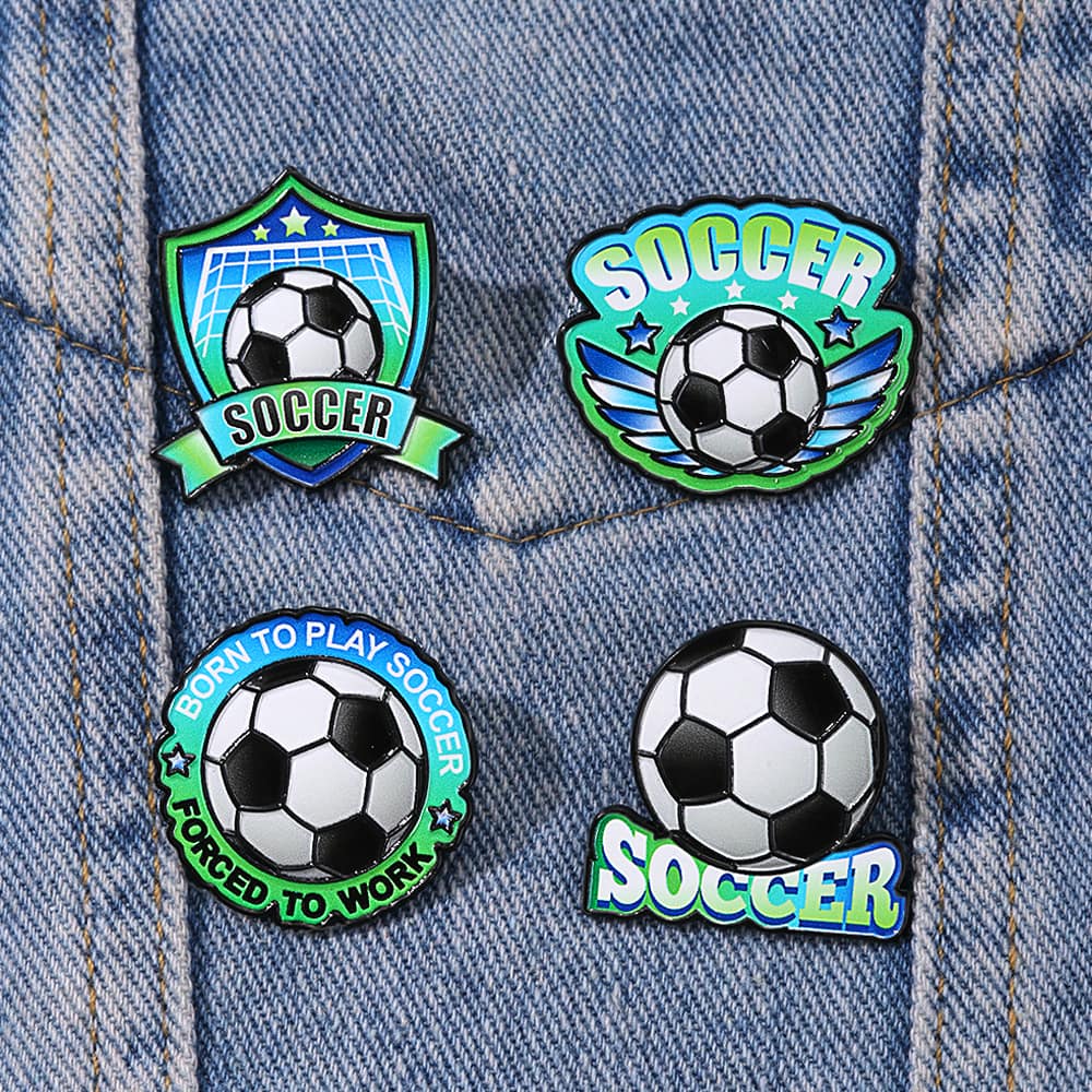 Soccer Enamel Pin | World Cup Badge | Backpack Accessory