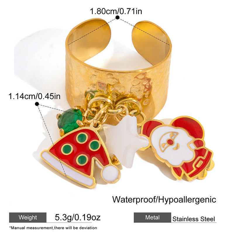 Christmas Santa Claus Ring JXR0209009