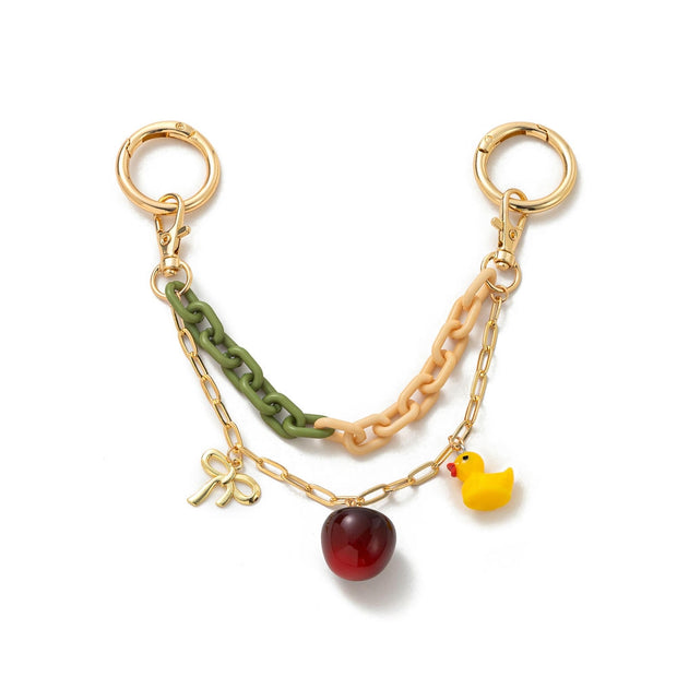 Dopamine DIY Colorful Beaded Bag Keychain Charm JX26032073GK