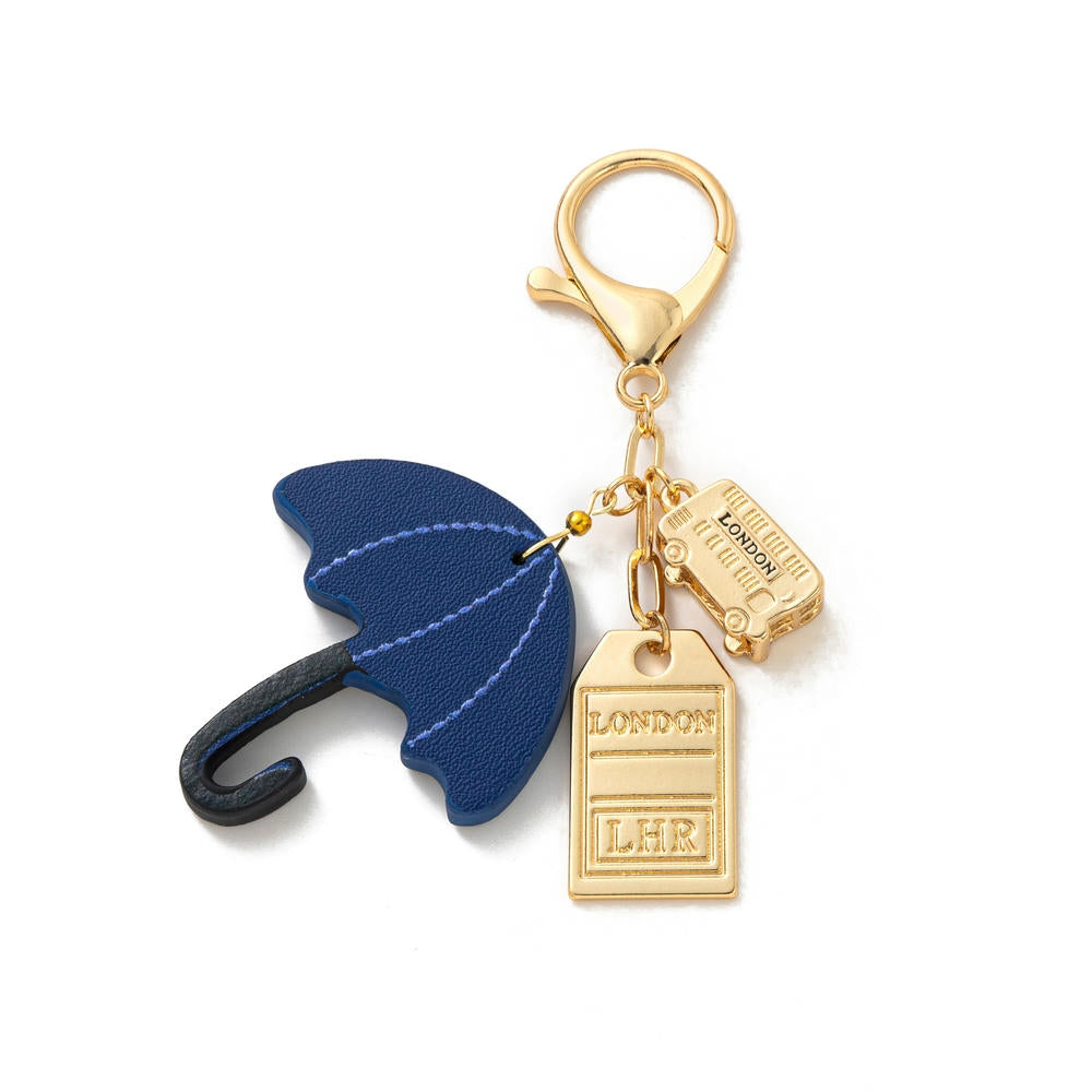 18K Gold Plated Travel-Inspired Keychain City-Themed Charm
