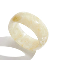 Maillard Resin Bangle | Fashion Asymmetrical Wide Cuff